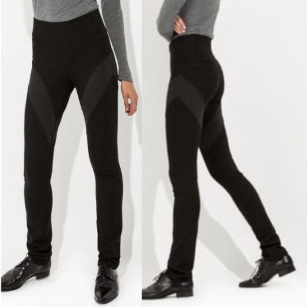 Kit and Ace Ellery Black Gray Panel Stretch Pants